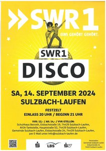 1000 Jahrfeier Sulzbach - SWR1 Disco im Festzelt